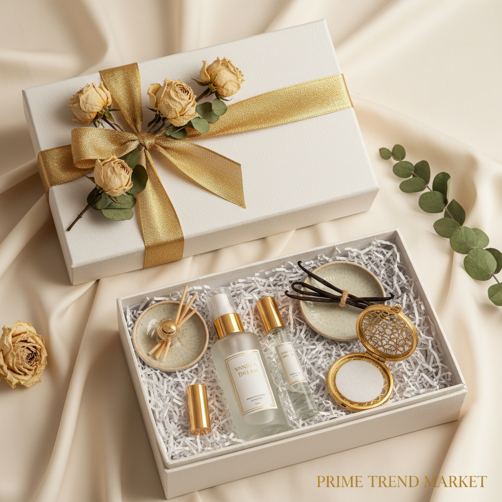 Fragrance Layering Set — Body Mist + Roller Perfume + Aromatherapy Locket — Prime Trend Market
