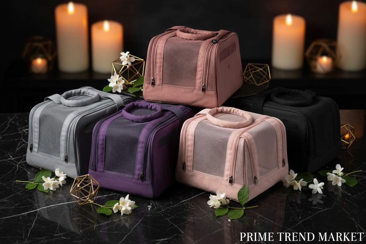 Luxury Breathable Foldable Pet Carrier Bag – Soft-Sided Travel Handbag for Cats & Dogs — Prime Trend Market