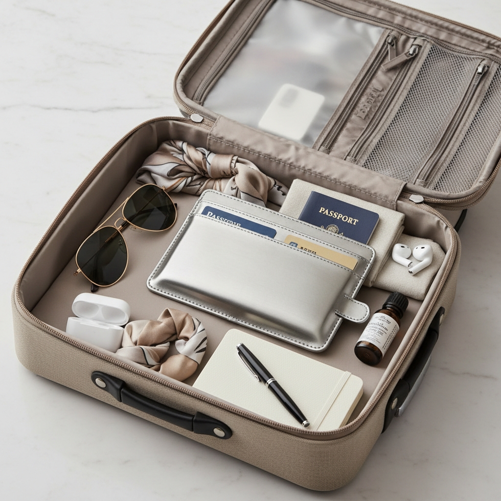 Travel Passport Wallet | 12-Cell Organizer | Water-Repellent | Card, ID & Phone Holder — Eliza & Tuan