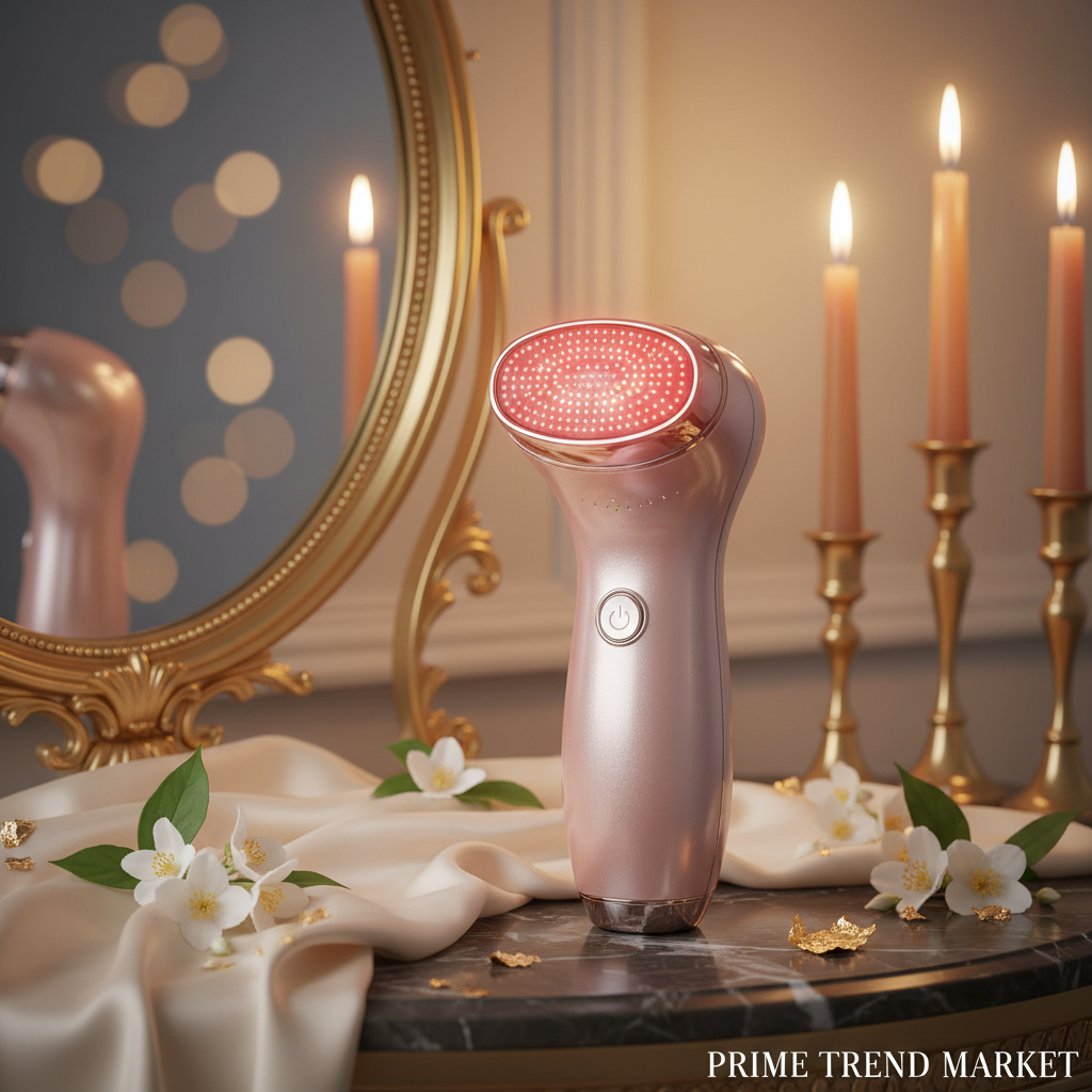 Luxury Photon EMS Face Lift & Cleansing Beauty Device — LED Light + EMS Skin Rejuvenation — Prime Trend Market