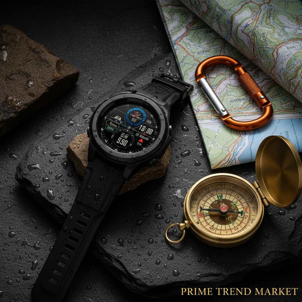 SENBONO GPS Smartwatch for Men – 1.45" HD Screen, Built-In GPS, Altimeter, Barometer, Compass, AI Voice, Android & iPhone — Prime Trend Market