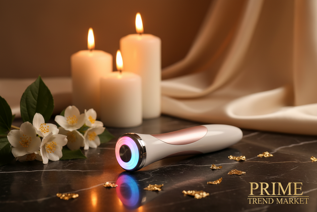 Luxury Pore Cleansing Facial Massager — Multi-Light Therapy, Pore Vacuum & Skin Rejuvenation Beauty Device — Eliza & Tuan