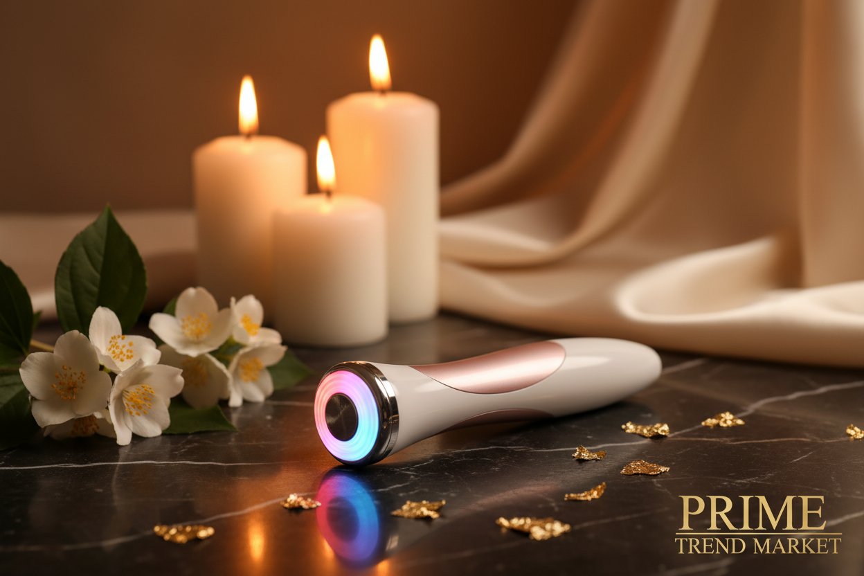 Luxury Pore Cleansing Facial Massager — Multi-Light Therapy, Pore Vacuum & Skin Rejuvenation Beauty Device — Eliza & Tuan