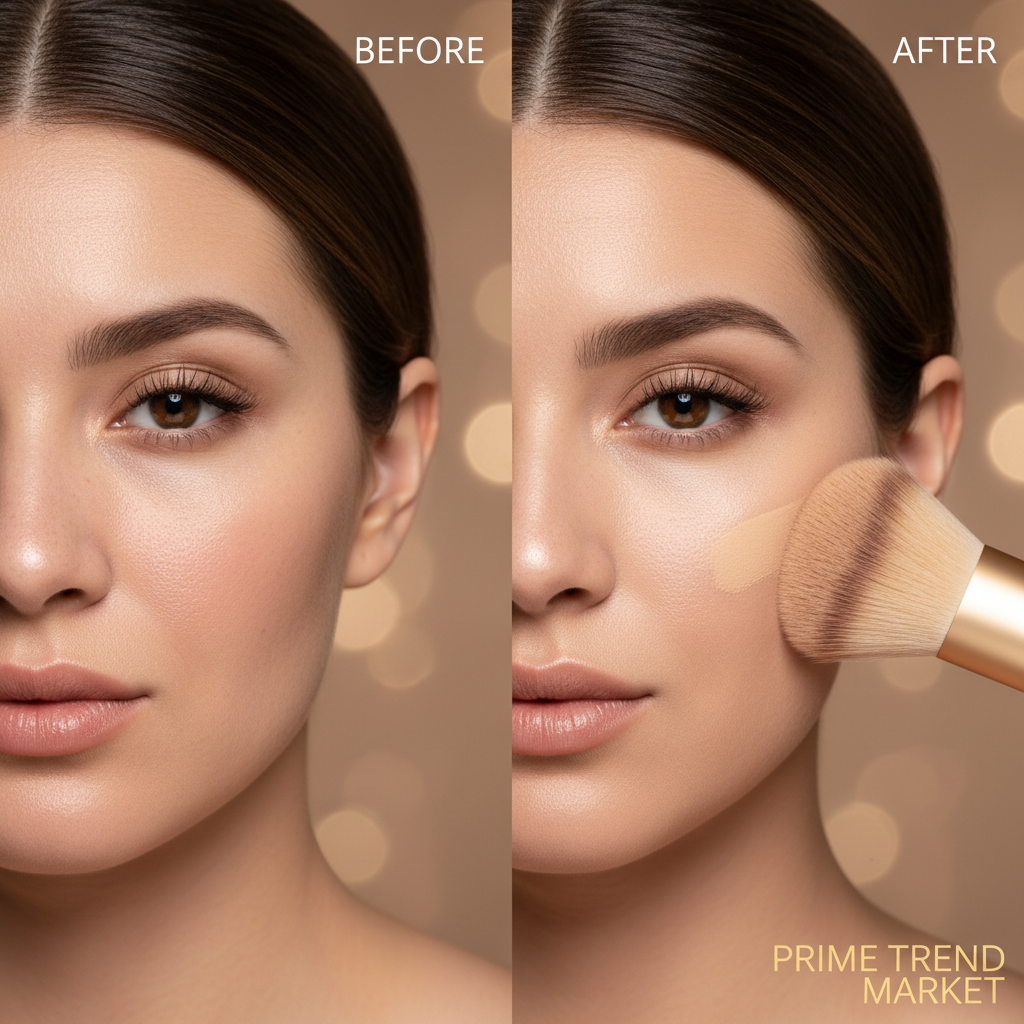 Foundation Brush BB Cream Makeup Brushes Loose Powder Brush Flat Kit — Prime Trend Market