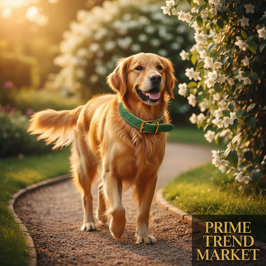 Dual-Color Embossed Pet Leash Set — Waterproof PVC Collar & Leash with DIY Accessories for Dogs — Prime Trend Market