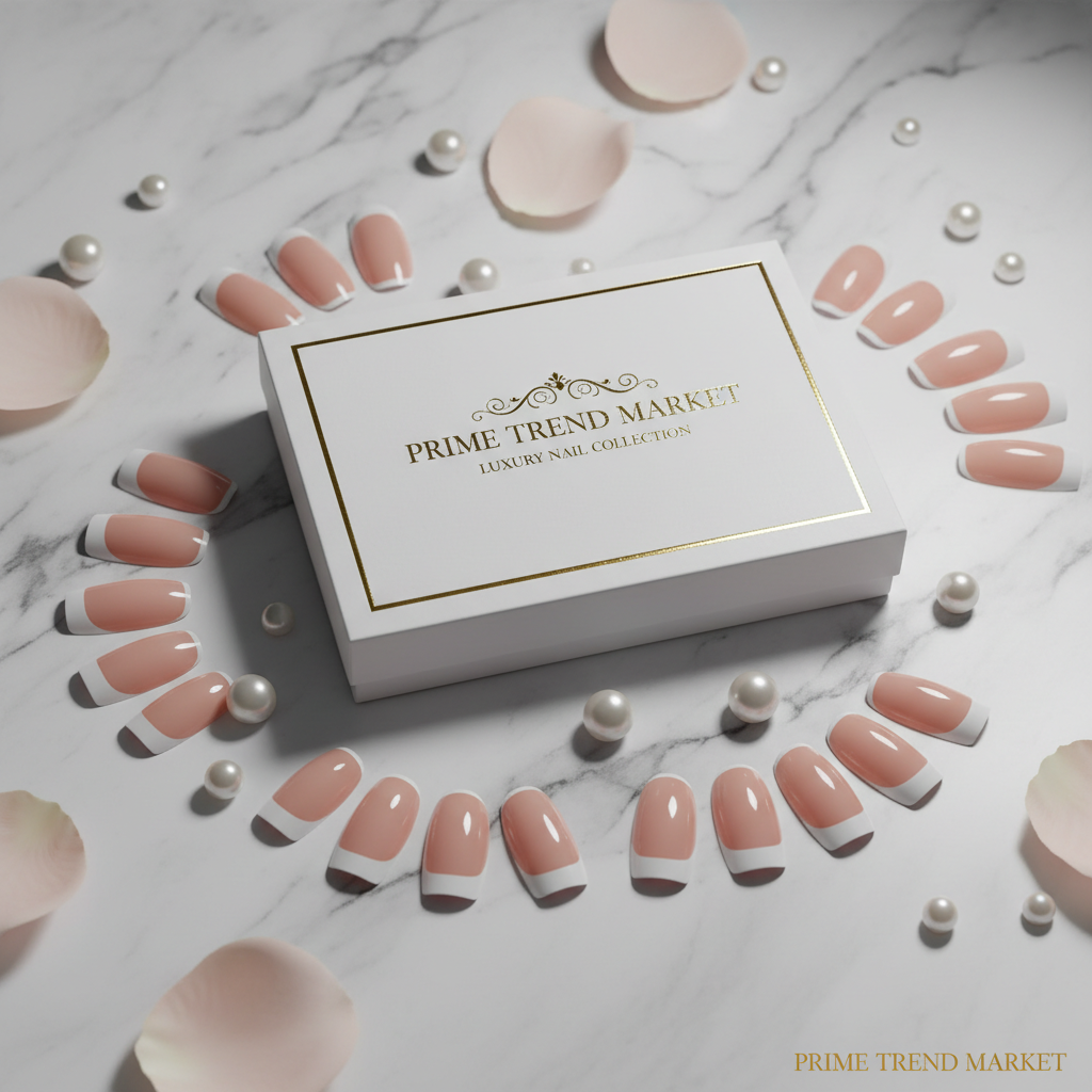 500Pcs C Curve French Nail Tips – 10 Sizes, Natural & Clear — Eliza & Tuan