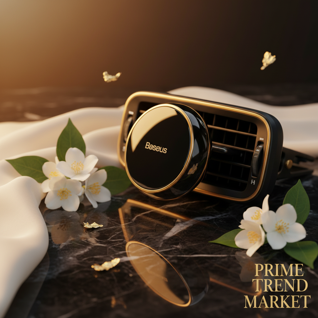 Baseus Luxury Car Aroma Diffuser — Metal Vent Clip Intelligent Scent Diffuser — Prime Trend Market