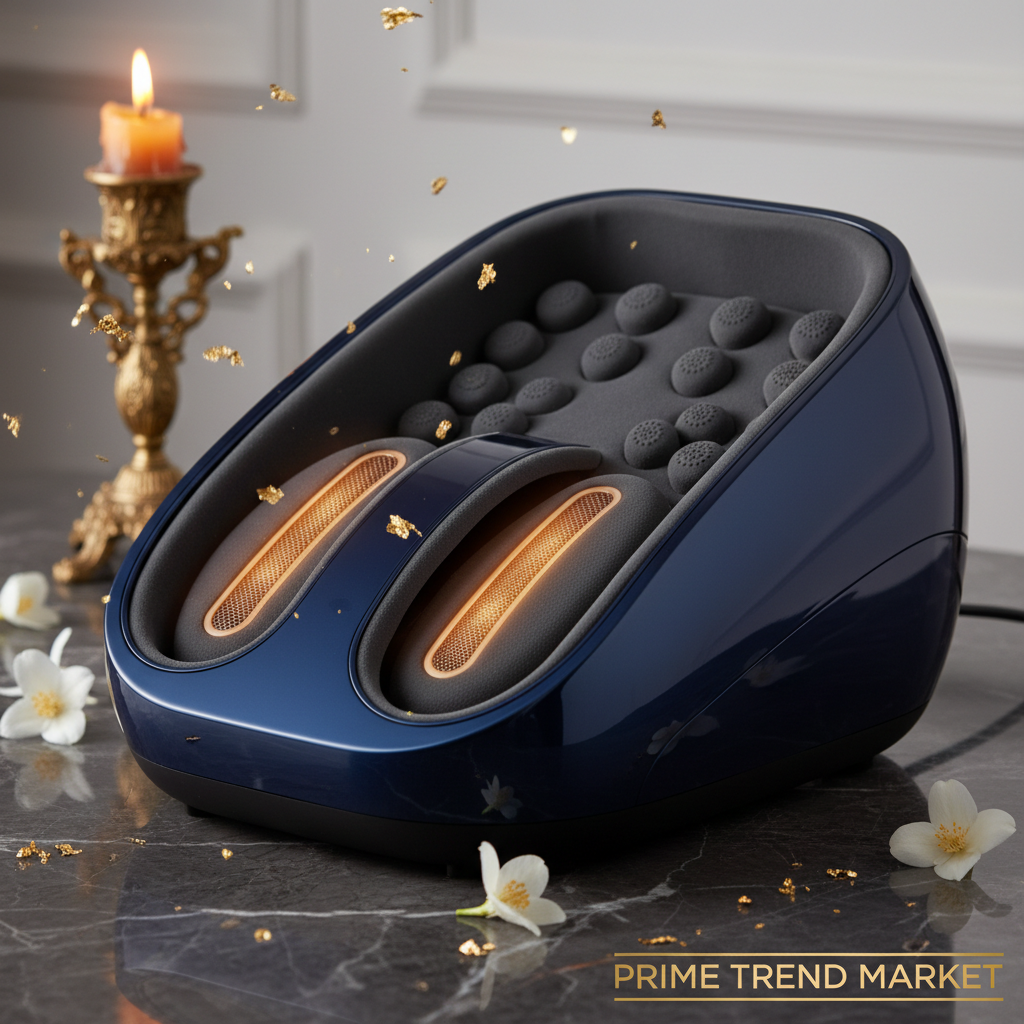 Luxury Shiatsu Electric Foot & Calf Massager with Heat — 3 Intensity Levels, Rolling Calf Massage — Prime Trend Market