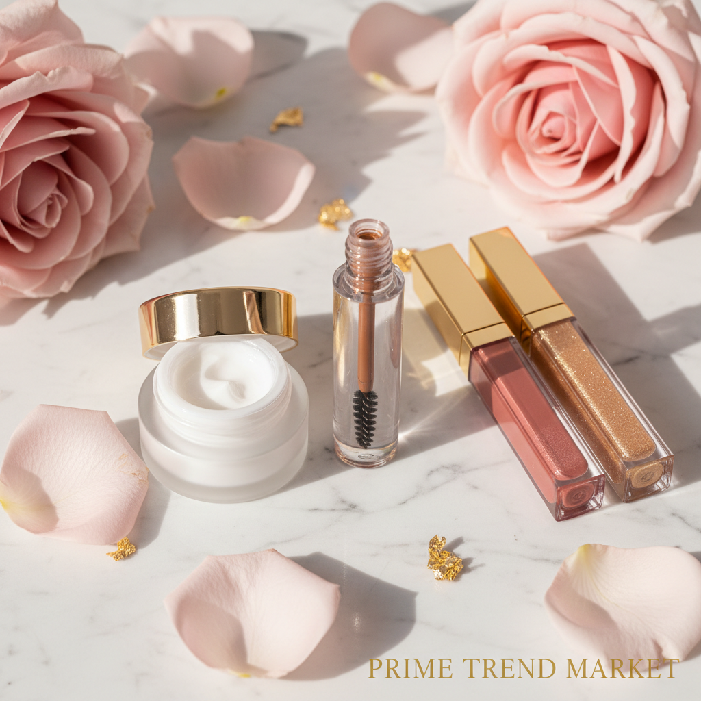PHOFAY Brow & Eye Bundle — Tinted Eyebrow Gel + Eye Cream + Double-Head Lip Gloss — Prime Trend Market