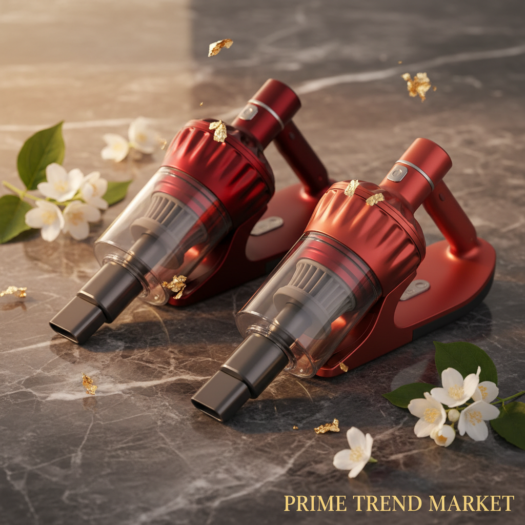 Wireless Handheld Car Vacuum Cleaner – Strong Suction, USB Rechargeable, Portable | Red — Eliza & Tuan