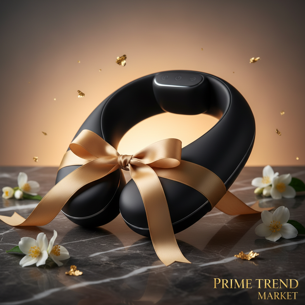 Luxury EMS Cervical Neck Massager with Heat — 8 Heads, 6 Modes, Remote Control & Voice Prompt — Prime Trend Market