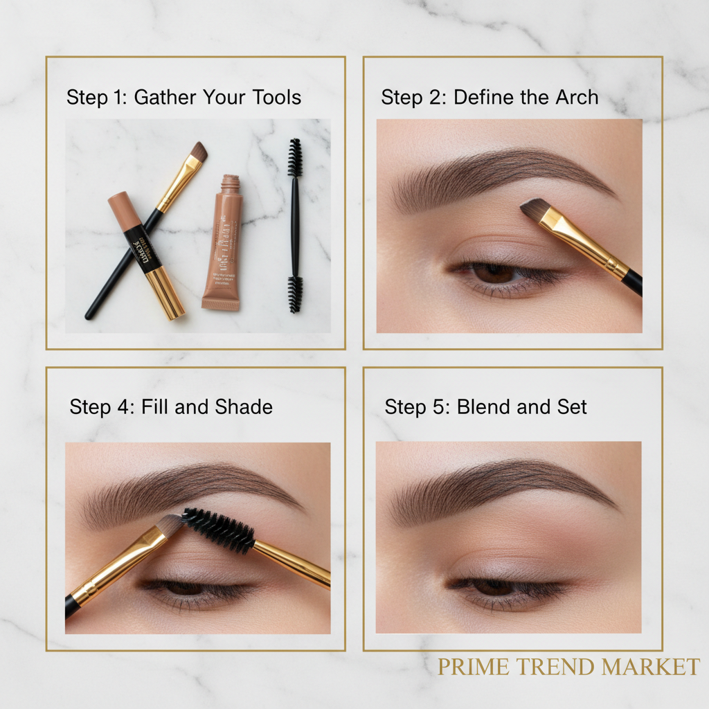 Multi-Functional Eyebrow Brush Kit — Fill, Shape & Define | 3 Shades — Prime Trend Market