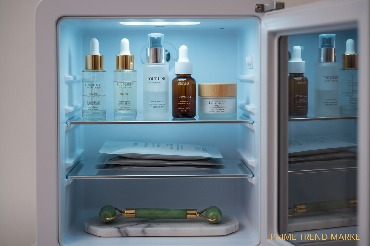 Vevor 6L Skincare Mini Fridge — LED Light, HD Mirror & AC/DC Cosmetic Refrigerator — Prime Trend Market