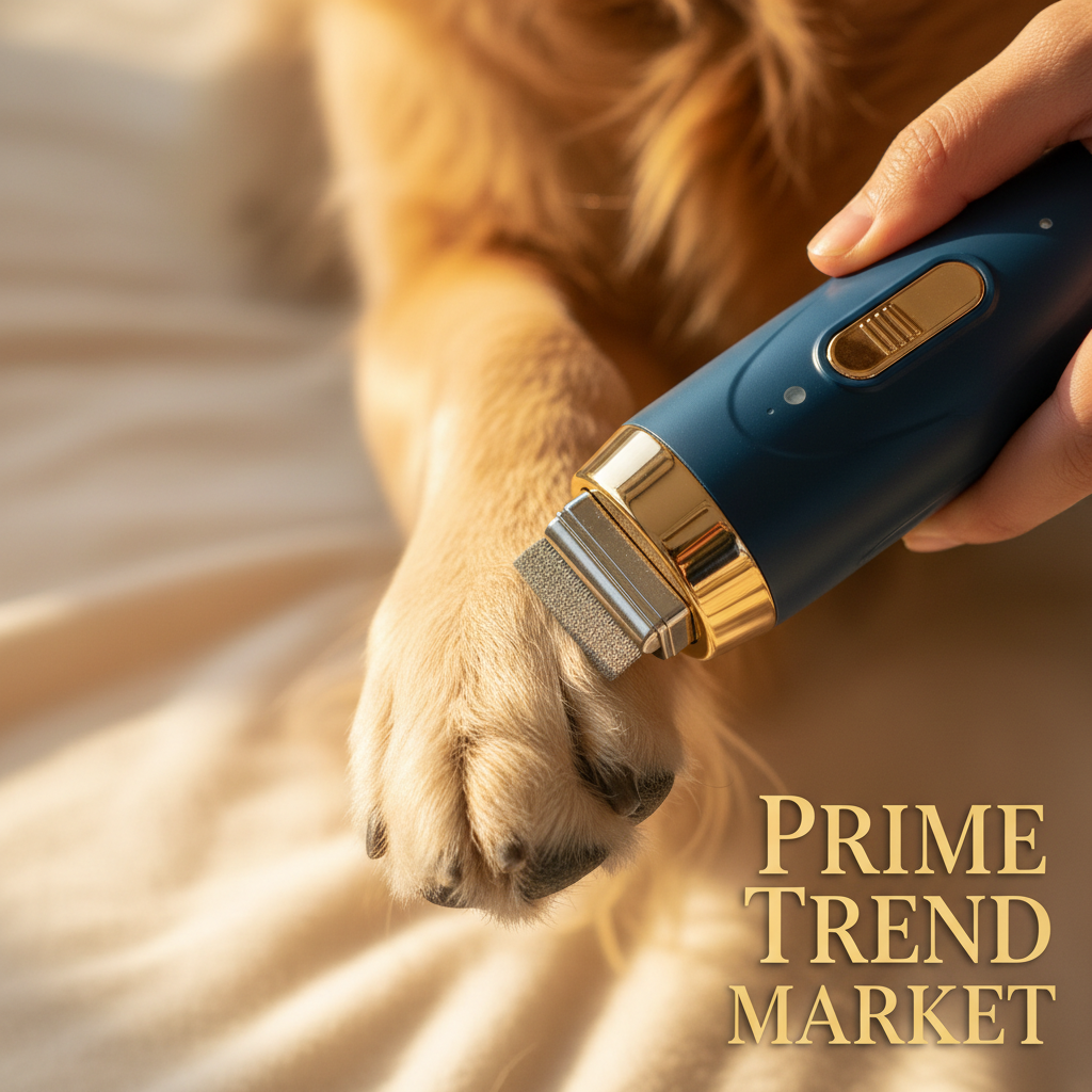Professional Pet Nail Grinder — 2-Speed Quiet USB Rechargeable Trimmer — Prime Trend Market
