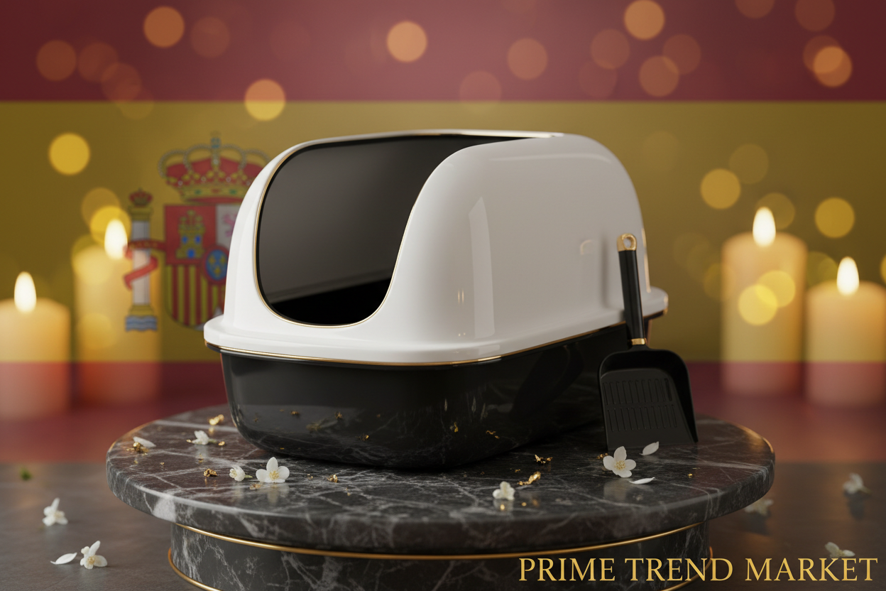 Premium Cat Litter Box With Shovel — Modern Design, Easy Clean, Fast Shipping — Prime Trend Market
