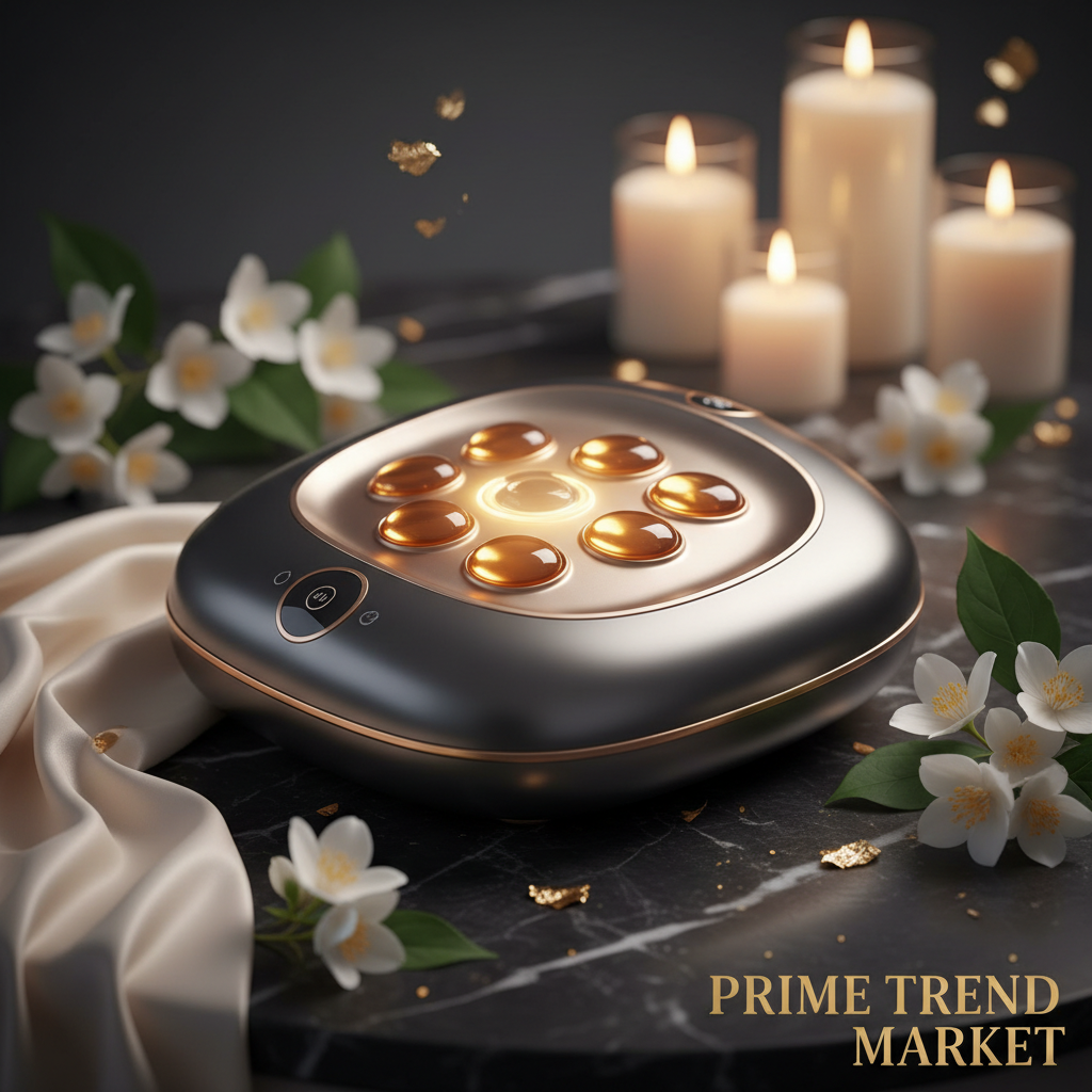 Luxury Electric Abdominal Massager — Hot Compress Stone Massage, Wireless Charging, Constant Temperature — Prime Trend Market