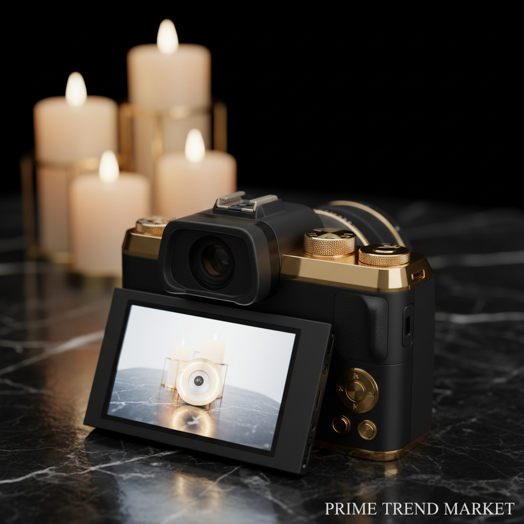 5K WiFi Vlogging Camera with Flip Screen, Fill Light & 2 Batteries — Prime Trend Market
