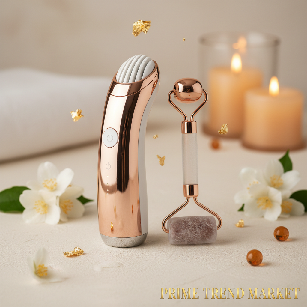 Luxury Face Sculpt & Lift Bundle | Bear-Face EMS + V-Face Lifting + Ice Roller — Prime Trend Market