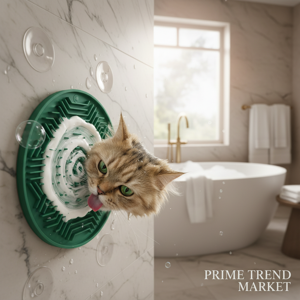 Premium Pet Lick Mat — Slow Feeder with Strong Suction Cup for Dogs & Cats — Prime Trend Market
