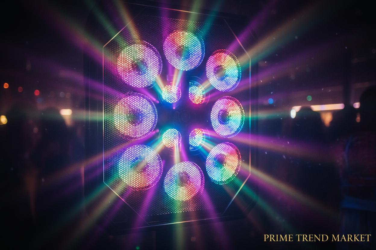 250W Monster Party Speaker | Bluetooth, Disco Lights, 2 Wireless Karaoke Mics, Rechargeable Portable PA DJ System — Prime Trend Market