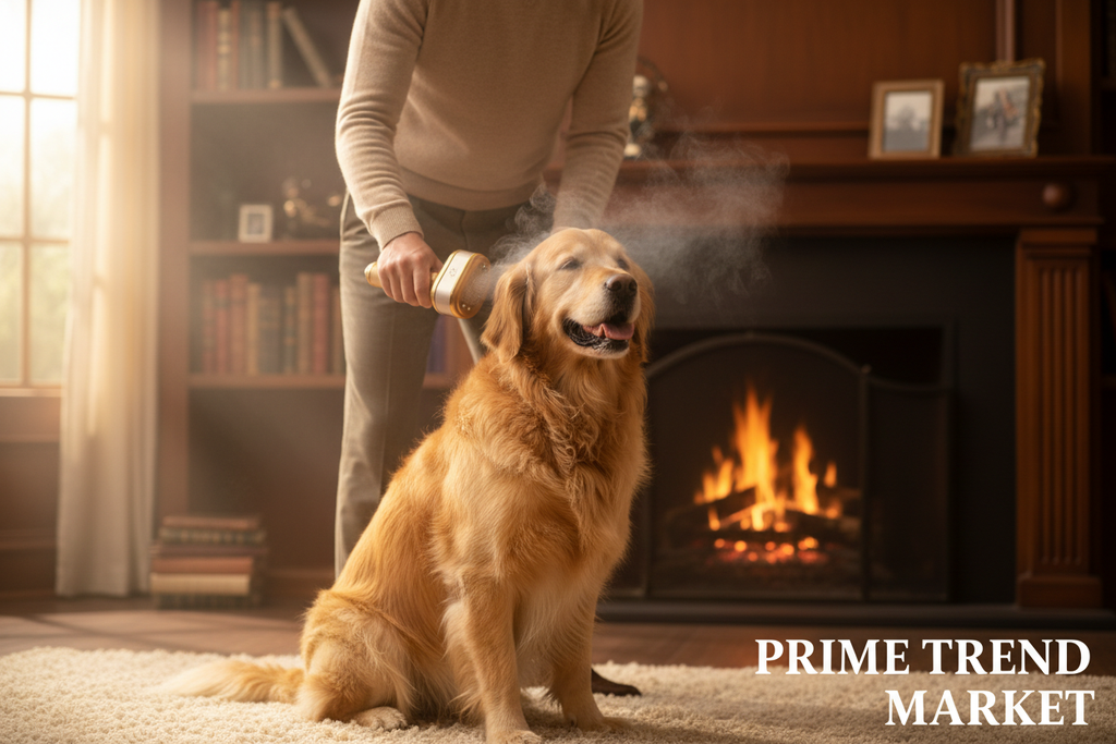 Complete Pet Grooming Bundle | Clipper + Steam Grooming Brush — Prime Trend Market