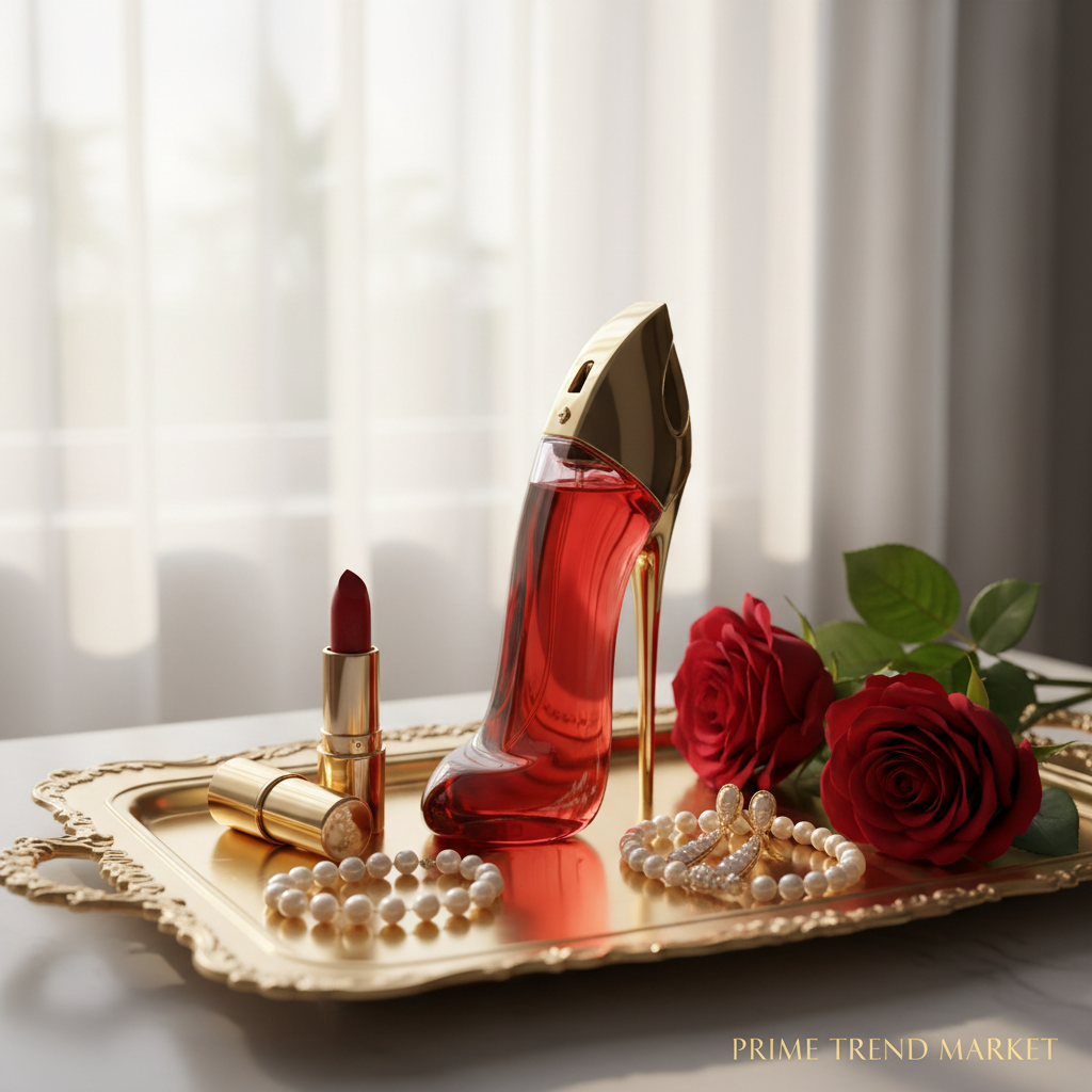 Red High-Heel Perfume Bottle — Long-Lasting Floral Woody Fragrance for Women — Prime Trend Market