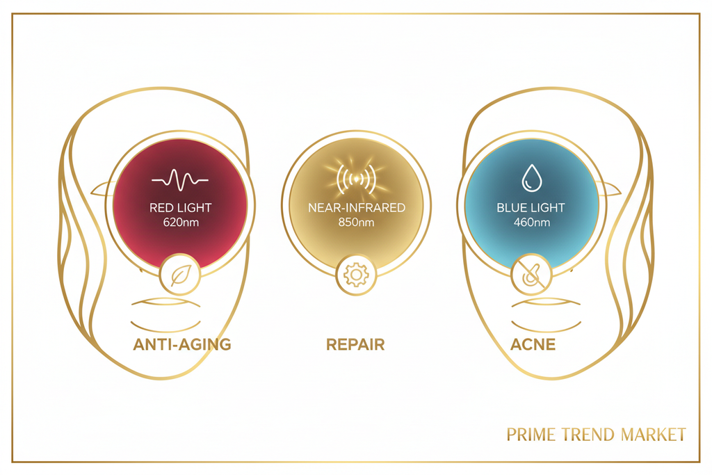LED Red Light Therapy Face Mask — 3-Mode 336 LED Chips | Anti-Aging, Acne & Skin Rejuvenation — Prime Trend Market