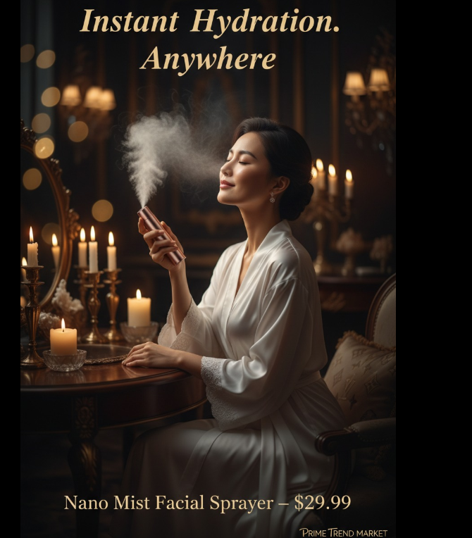 Nano Mist Facial Sprayer | Negative Ion Hydration & Face Steamer — Prime Trend Market