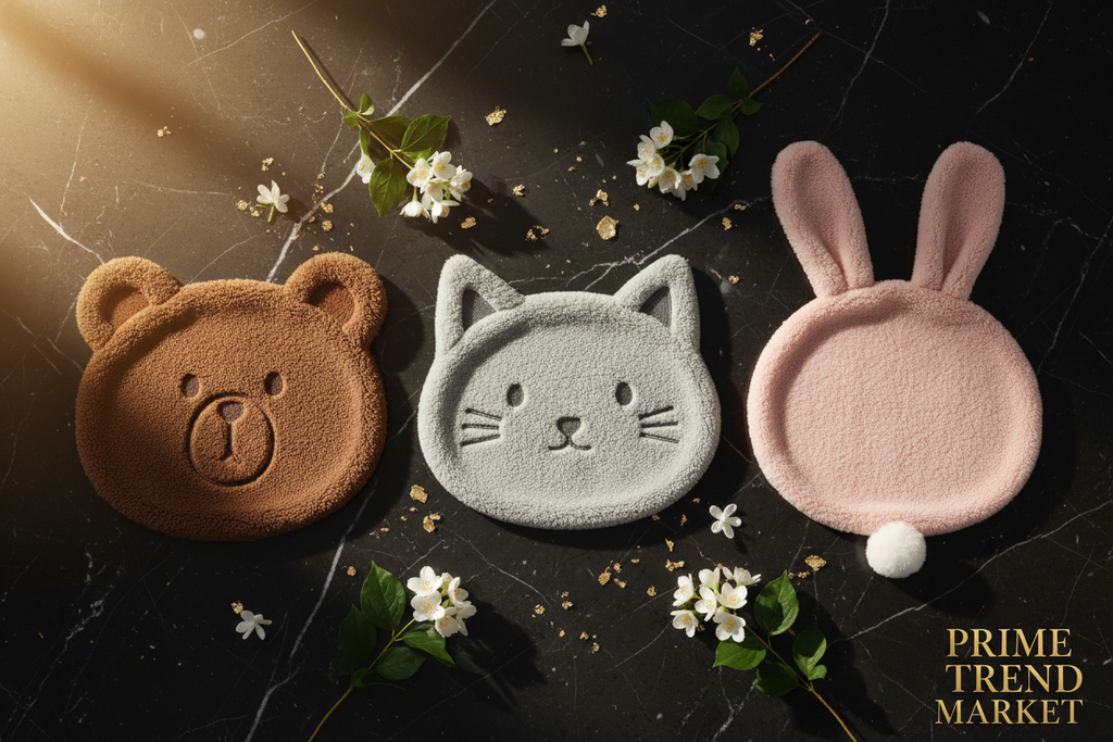 Premium Character Cat Litter Mat — Cute Animal Design, Soft Fabric, Anti-Tracking — Prime Trend Market