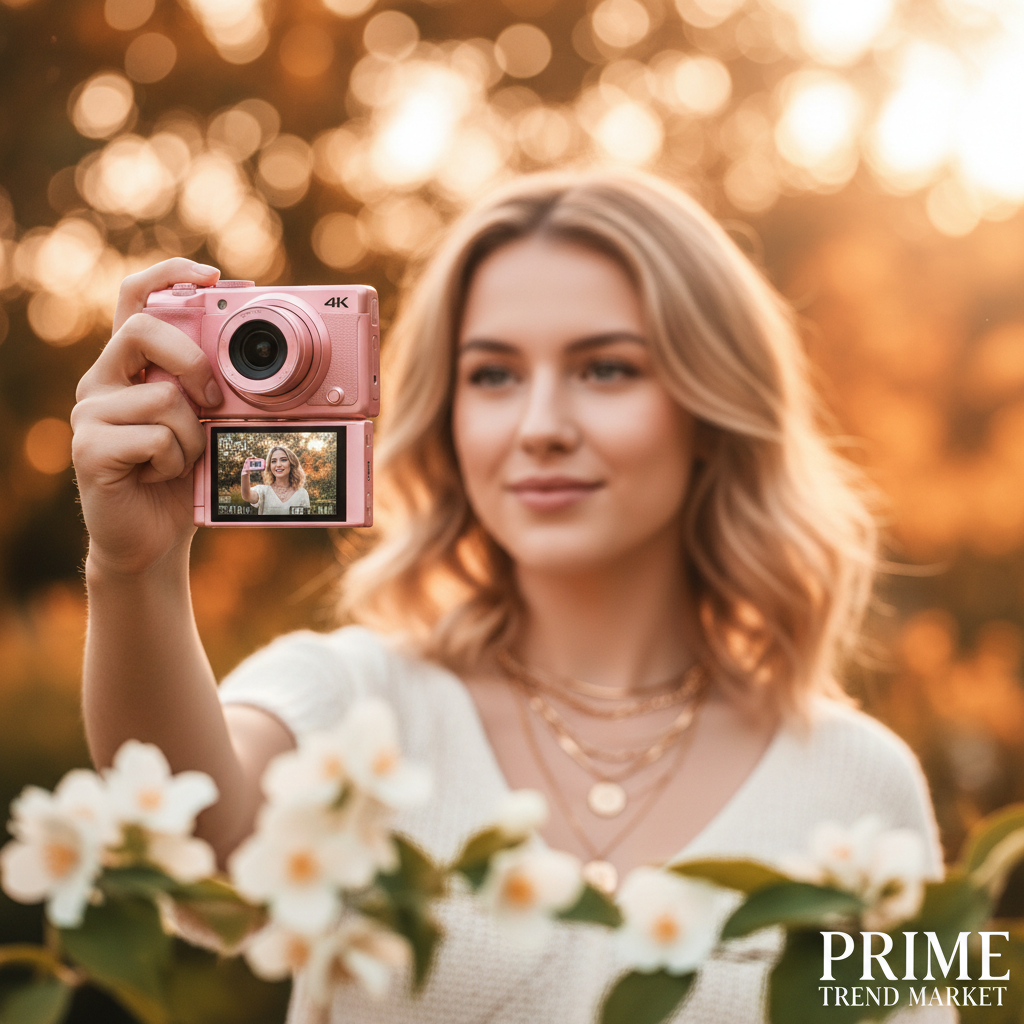 SnapShot™ 4K Digital Camera — HD Selfie & Vlog Cam in 7 Colors with 32G Memory Card — Prime Trend Market