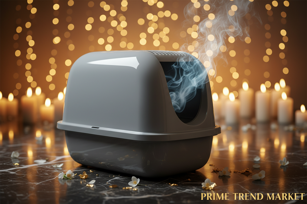 Premium Antibacterial Enclosed Cat Litter Box — Odor-Lock, Anti-Splash, Easy Clean — Prime Trend Market