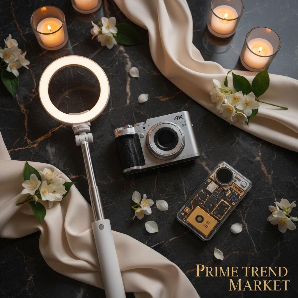 Vlogger Starter Kit | 4K Vlogging Camera + Selfie Stick Tripod + Magnetic Power Bank — Prime Trend Market