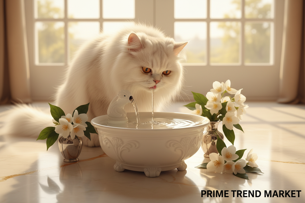 Luxury Automatic Circulation Cat Water Fountain — Smart USB, 7 Colors & Filter Bundle — Prime Trend Market