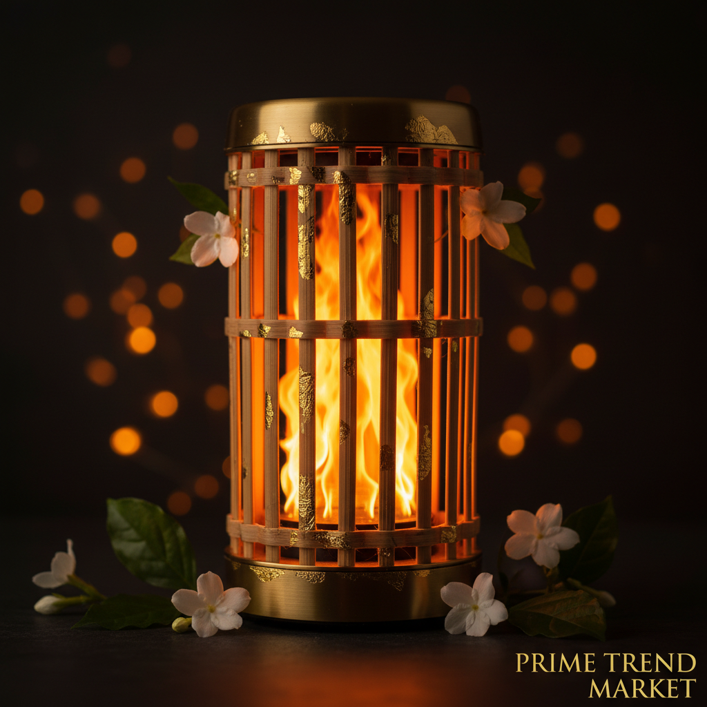 LED Flame Torch Bluetooth Speaker — Outdoor Waterproof Stereo Bass for Party & Camping — Eliza & Tuan