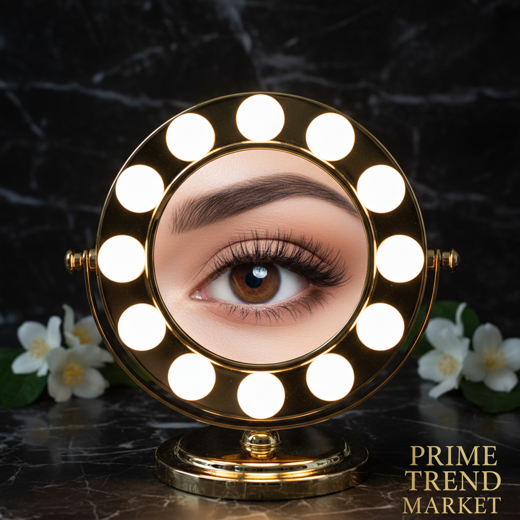 10X Magnifying LED Makeup Mirror – Double Sided, 3 Light Colors, Touch Screen, USB Rechargeable | White — Eliza & Tuan