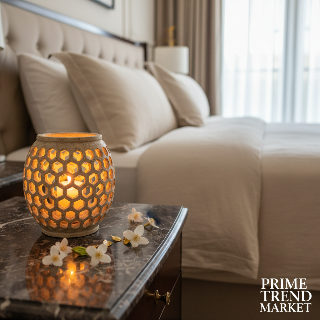Luxury Stone Aroma Candle Holder — Minimalist Home Decor Collection — Prime Trend Market