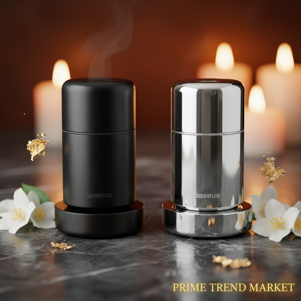 Baseus Luxury Car Aroma Diffuser — Metal Vent Clip Intelligent Scent Diffuser — Prime Trend Market