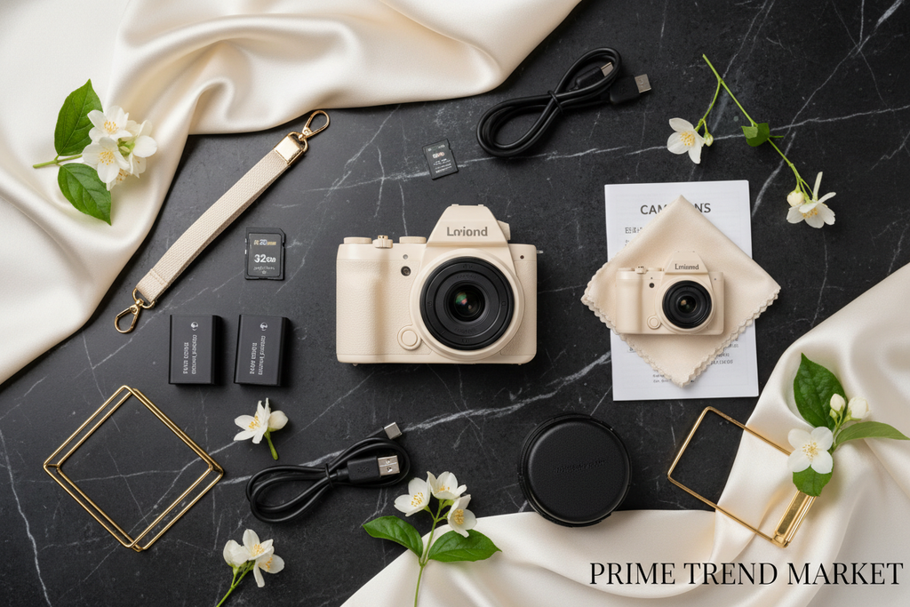 5K WiFi Vlogging Camera with Flip Screen, Fill Light & 2 Batteries — Prime Trend Market