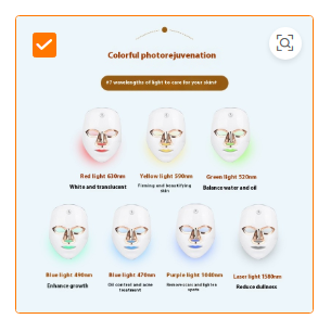 7-Color LED Light Therapy Face Mask | Rechargeable Photorejuvenation Beauty Instrument — Prime Trend Market