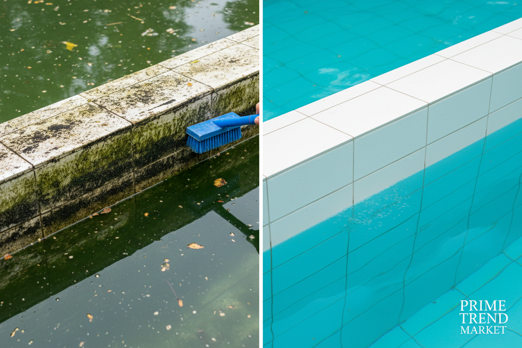 Luxury Swimming Pool Cleaning Brush – Heavy-Duty Wall & Floor Scrubber for All Pool Types — Prime Trend Market