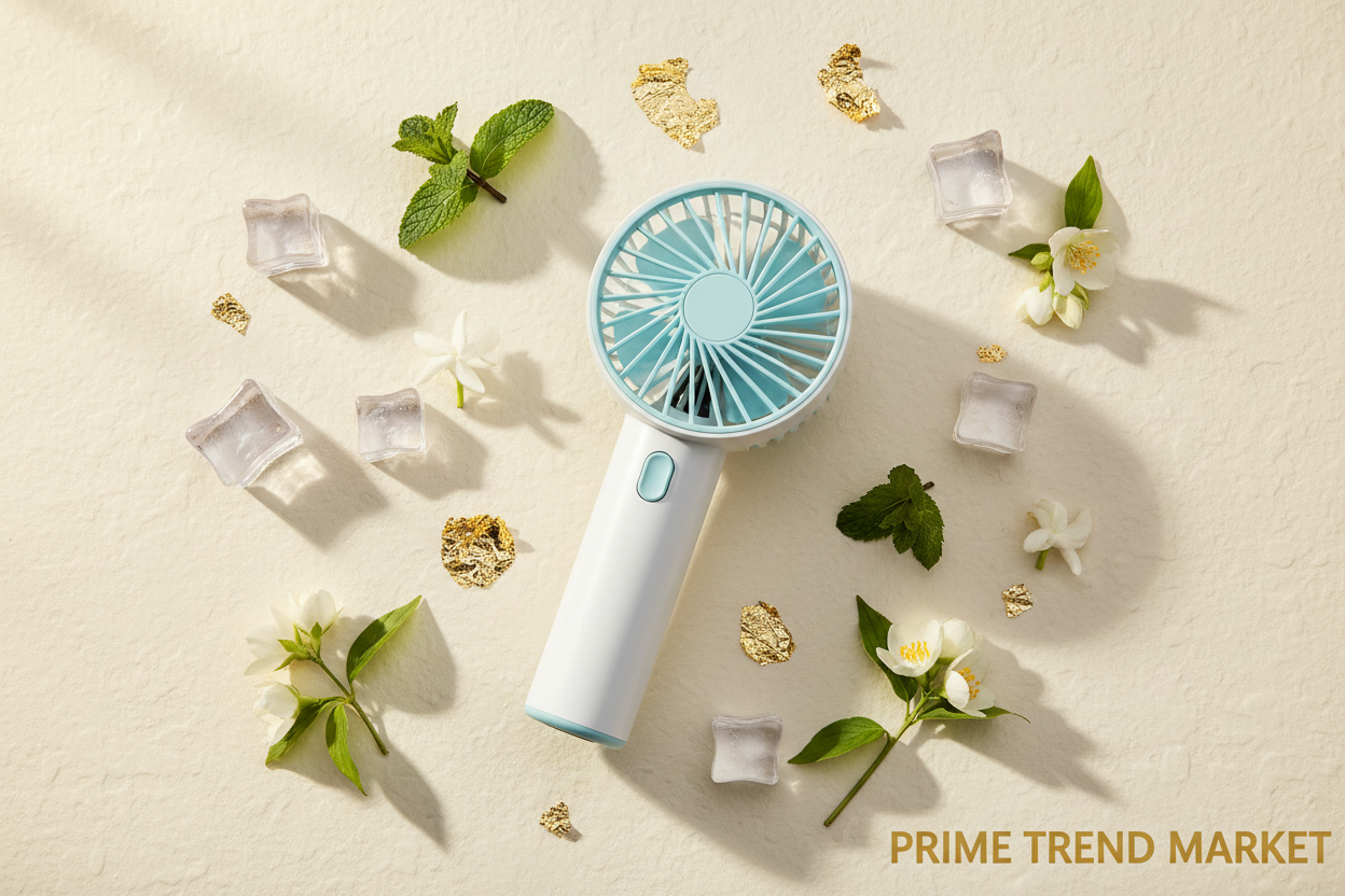 Turbo Jet Handheld Fan — Ice Cool Portable Fan with 3600mAh Battery & Touch Control — Prime Trend Market