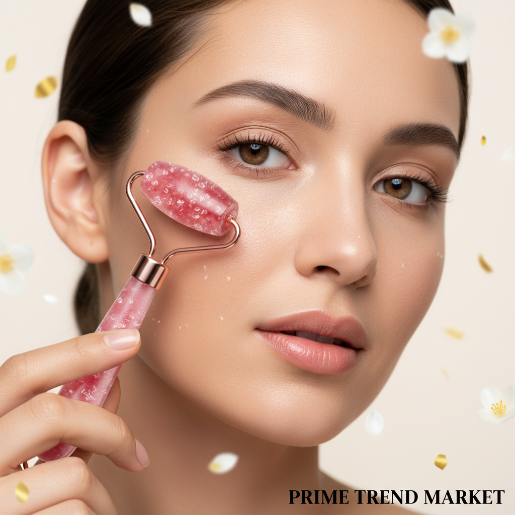 Luxury Facial Ice Roller Massage Tool — De-Puffing, Skin Tightening & Face Lifting Beauty Device — Prime Trend Market
