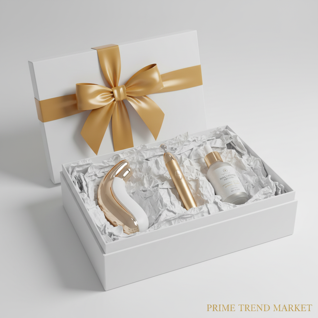 Anti-Aging Device + Serum Bundle — EMS Microcurrent Wand + Eye Massager + Anti-Wrinkle Serum — Prime Trend Market