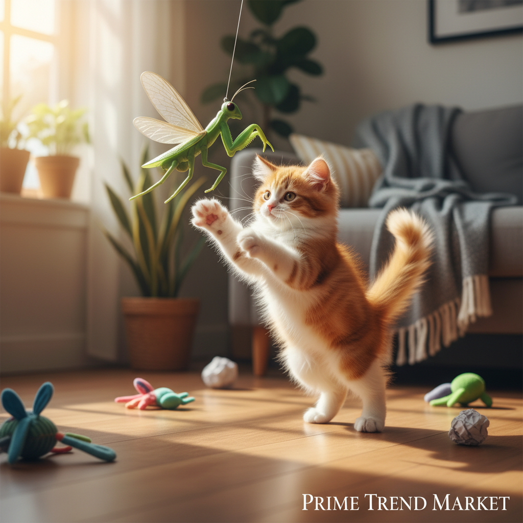 Luxury Cat Toy Ultimate Pack Bundle | Octopus Chew + Flying Saucer + Jumping Insect + Teddy Bear — Prime Trend Market
