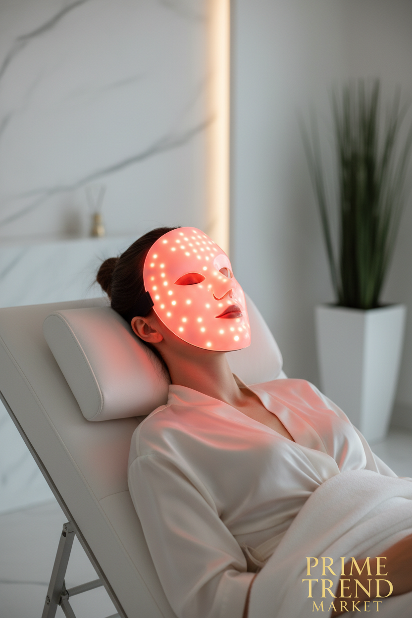 LED Red Light Therapy Face Mask — 3-Mode 336 LED Chips | Anti-Aging, Acne & Skin Rejuvenation — Prime Trend Market