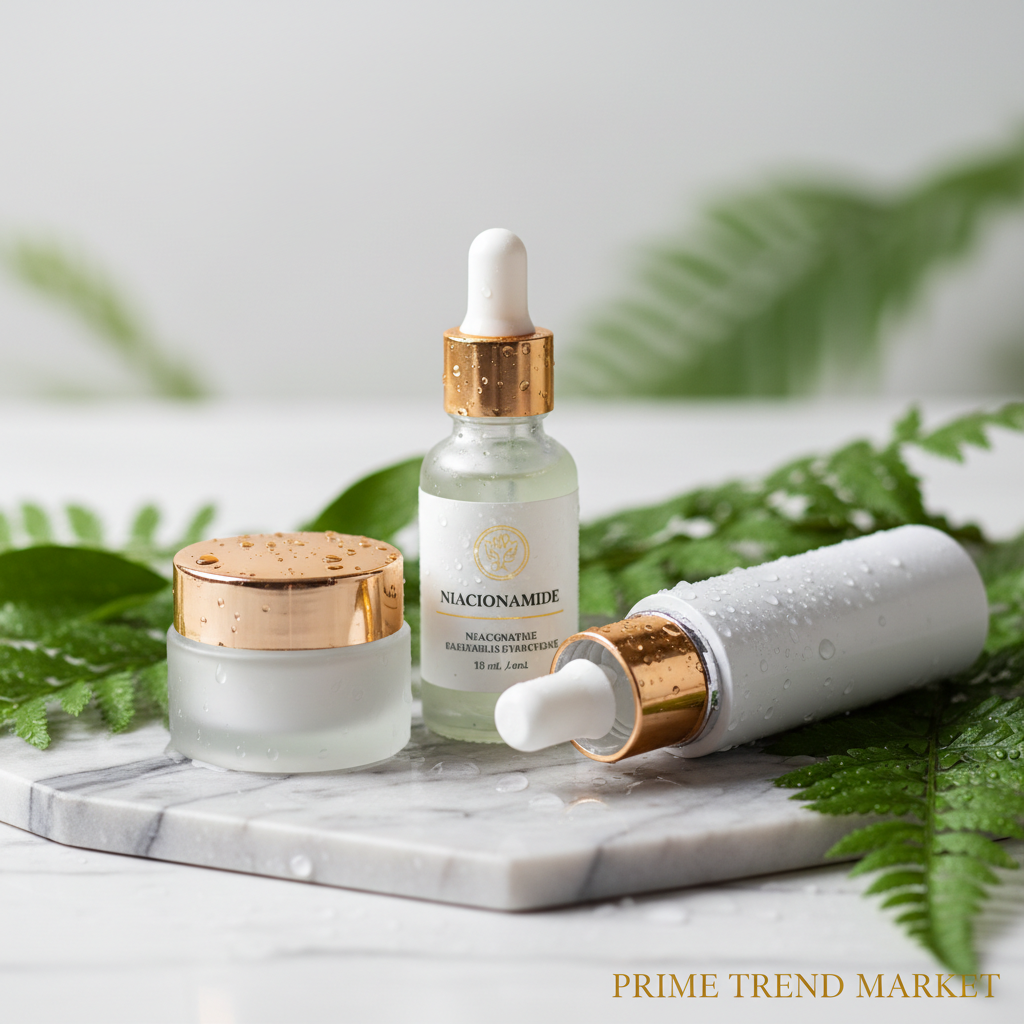 Skincare Essentials Bundle — Eye Cream + Niacinamide Serum + Nano Mist Sprayer — Prime Trend Market