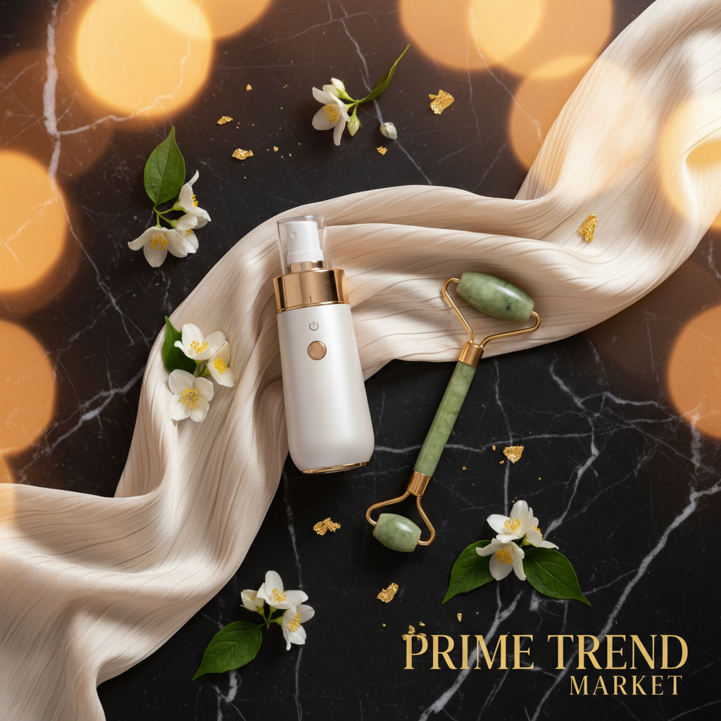 Complete Glow Ritual Bundle | Crystal Jade Roller Spa Set + Nano Mist Facial Sprayer — Prime Trend Market