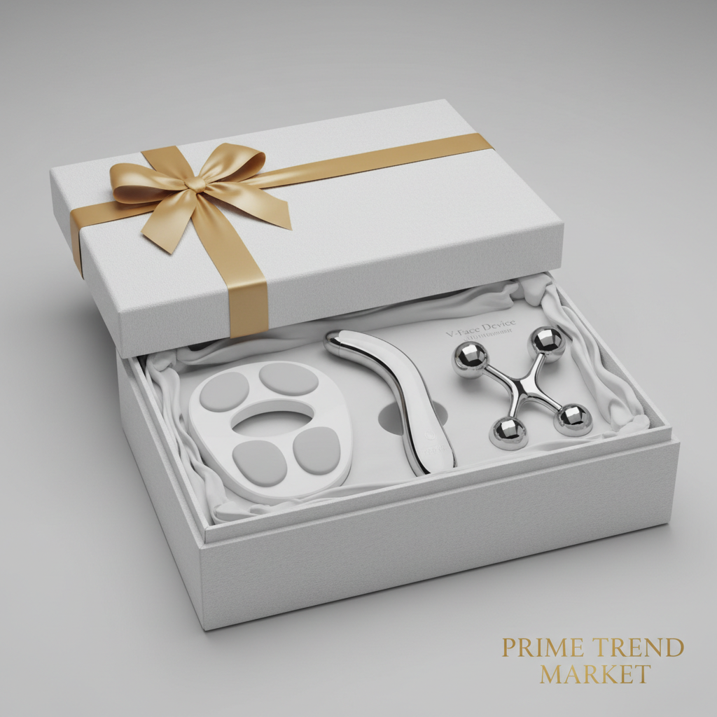 Face + Neck Sculpting Bundle — V-Face Sculpting Device + Neck Lifting Instrument + 3D Roller — Prime Trend Market