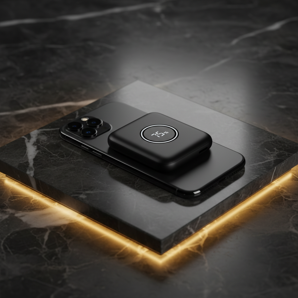 Magnetic Power Bank 10000mAh — MagSafe-Compatible Wireless Charger with LED Display & Stand — Prime Trend Market