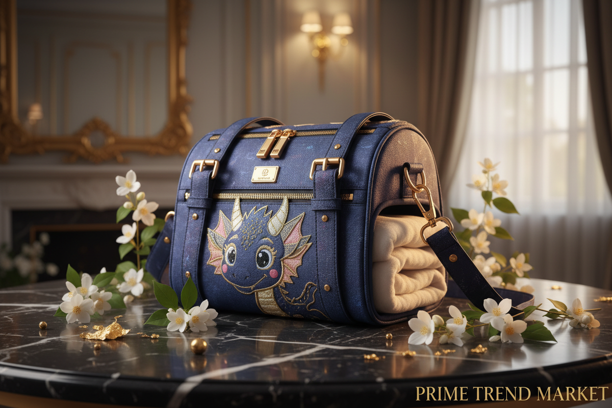 Luxury Pet Carrier Bag – Cute Foldable Cat & Small Dog Shoulder Bag — Prime Trend Market